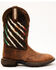 Image #2 - Shyanne Women's Xero Gravity Lite Mexican Flag Western Performance Boots - Broad Square Toe, Brown, hi-res