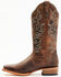 Image #3 - Shyanne Women's Cassidy Combo Western Boots - Square Toe , Brown, hi-res