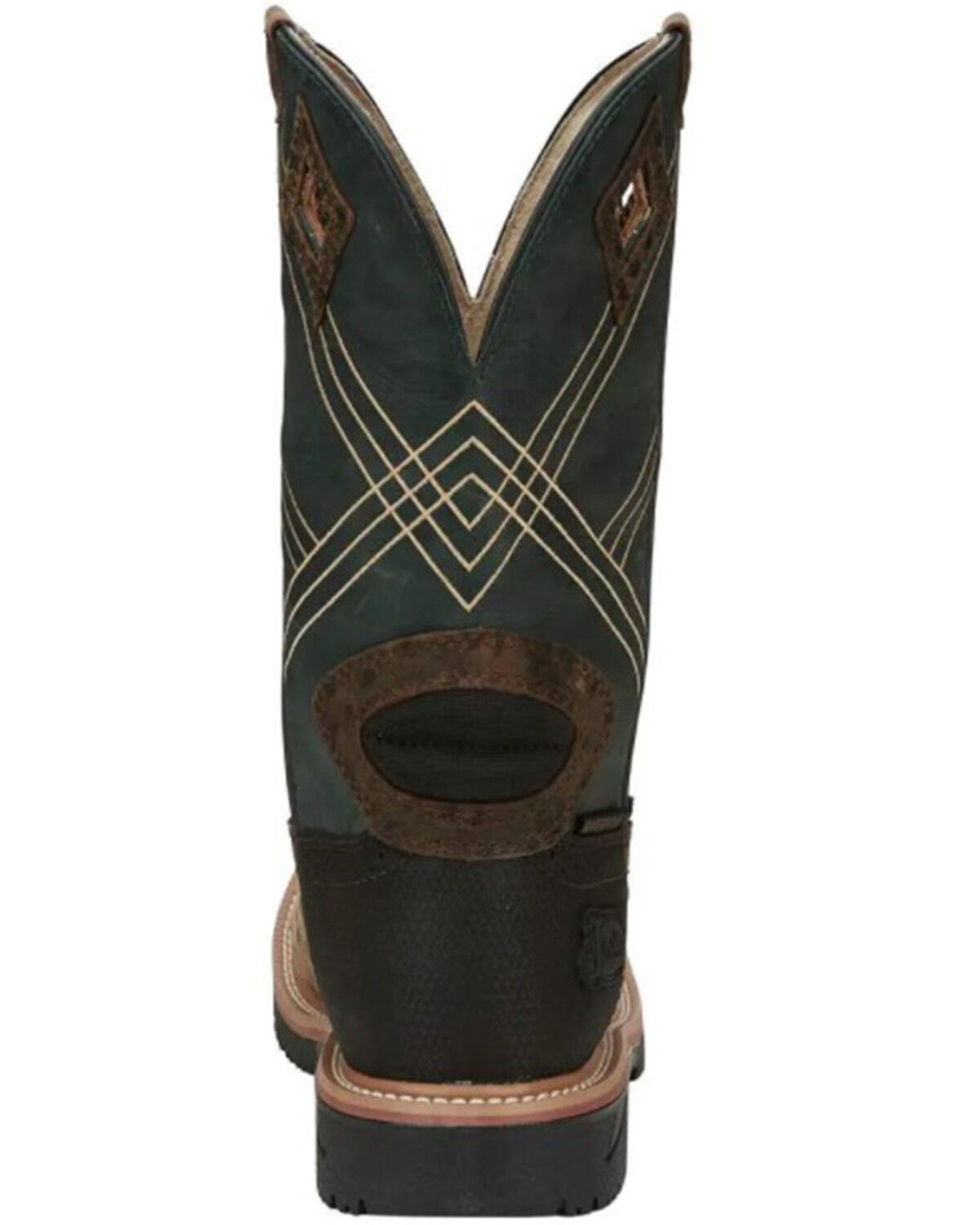 Image #5 - Justin Men's Dalhart Waterproof Western Work Boots - Nano Composite Toe, Brown, hi-res