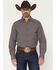 Image #1 - Ariat Men's Pro Series Wheaton Plaid Print FItted Long Sleeve Button-Down Western Shirt, Navy, hi-res