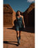 Image #2 - Shyanne Women's Kaylynn Crochet Front Mini Dress, Teal, hi-res