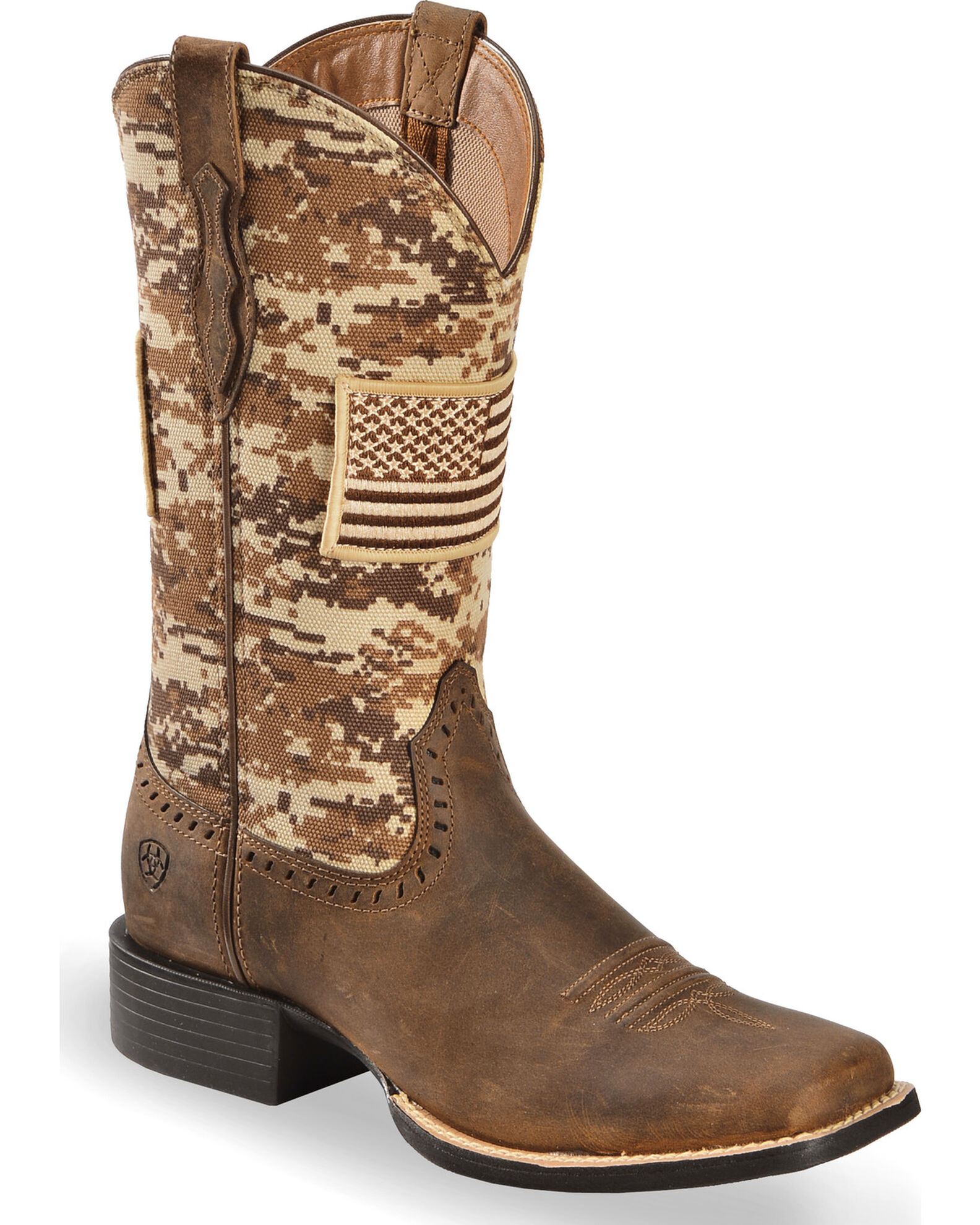Ariat Women s Round Up Patriot Western Performance Boots Broad Square Toe