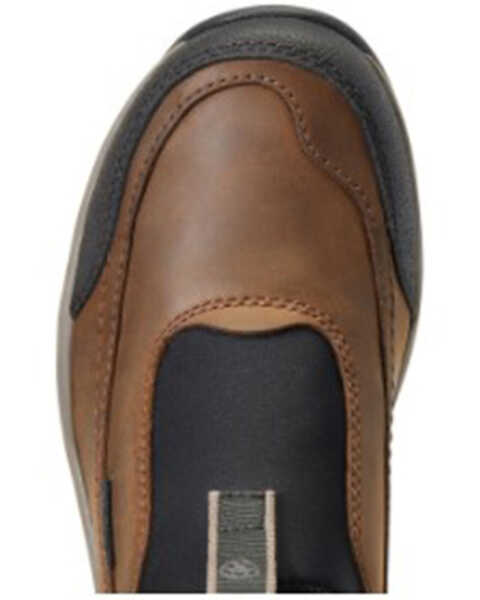 Image #4 - Ariat Women's Terrian Ease H20 Distessed Slip-On Work Shoe - Round Toe , Brown, hi-res