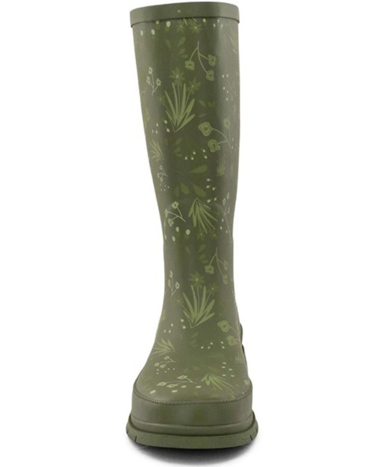 Image #4 - Western Chief Women's Flowered Medley Tall Rain Boots - Round Toe, Green, hi-res