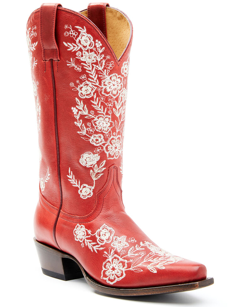 Shyanne Women's Willa Western Boots - Snip Toe, Red, hi-res