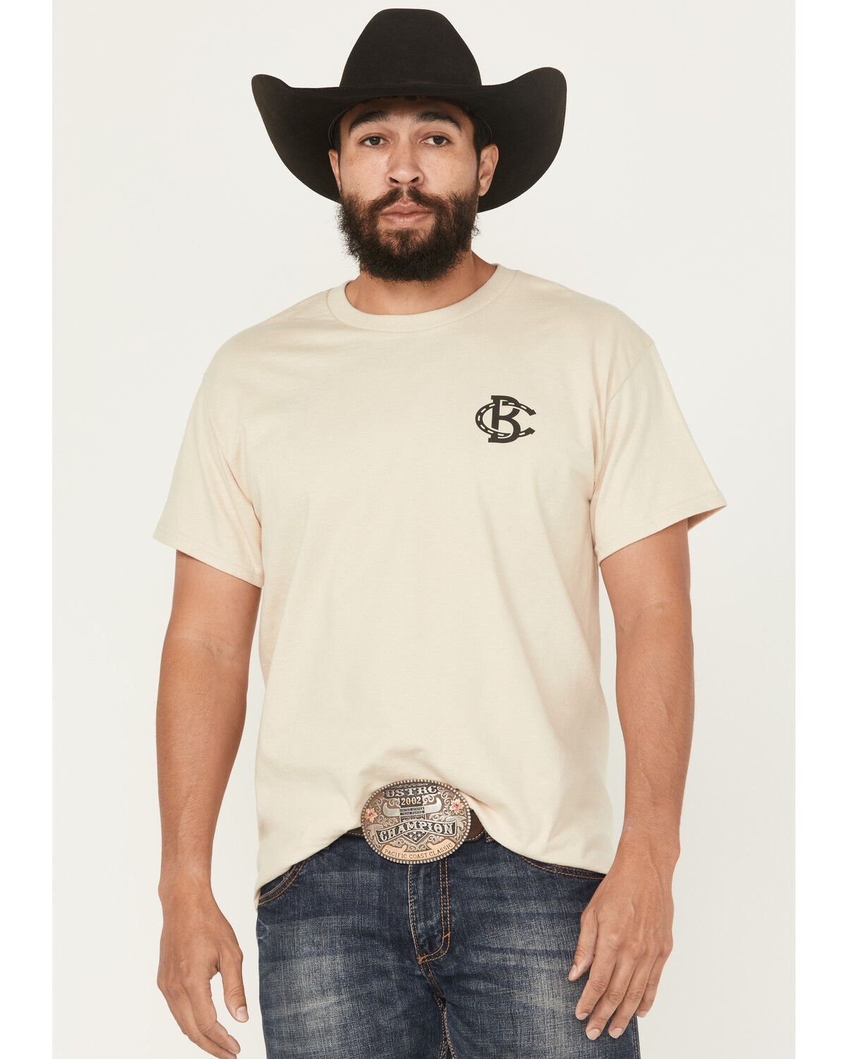 Image #2 - Bucking Chutes Men's Wanna Dance Short Sleeve Graphic T-Shirt, Sand, hi-res