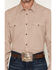 Image #3 - RANK 45&reg; Men's Wash Board Geo Print Long Sleeve Snap Stretch Western Shirt, Beige, hi-res