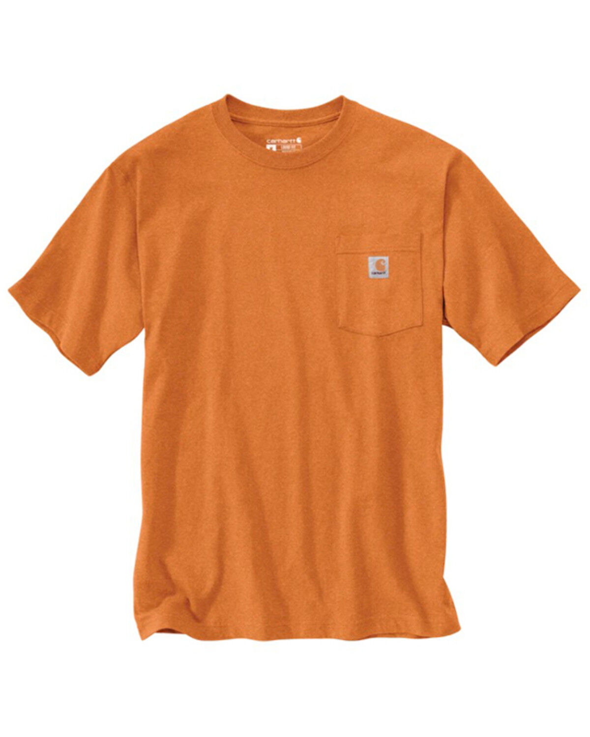 Image #2 - Carhartt Men's Solid Loose Fit Heavyweight Short Sleeve Pocket T-Shirt, Rust, hi-res