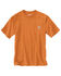 Image #2 - Carhartt Men's Solid Loose Fit Heavyweight Short Sleeve Pocket T-Shirt, Rust, hi-res