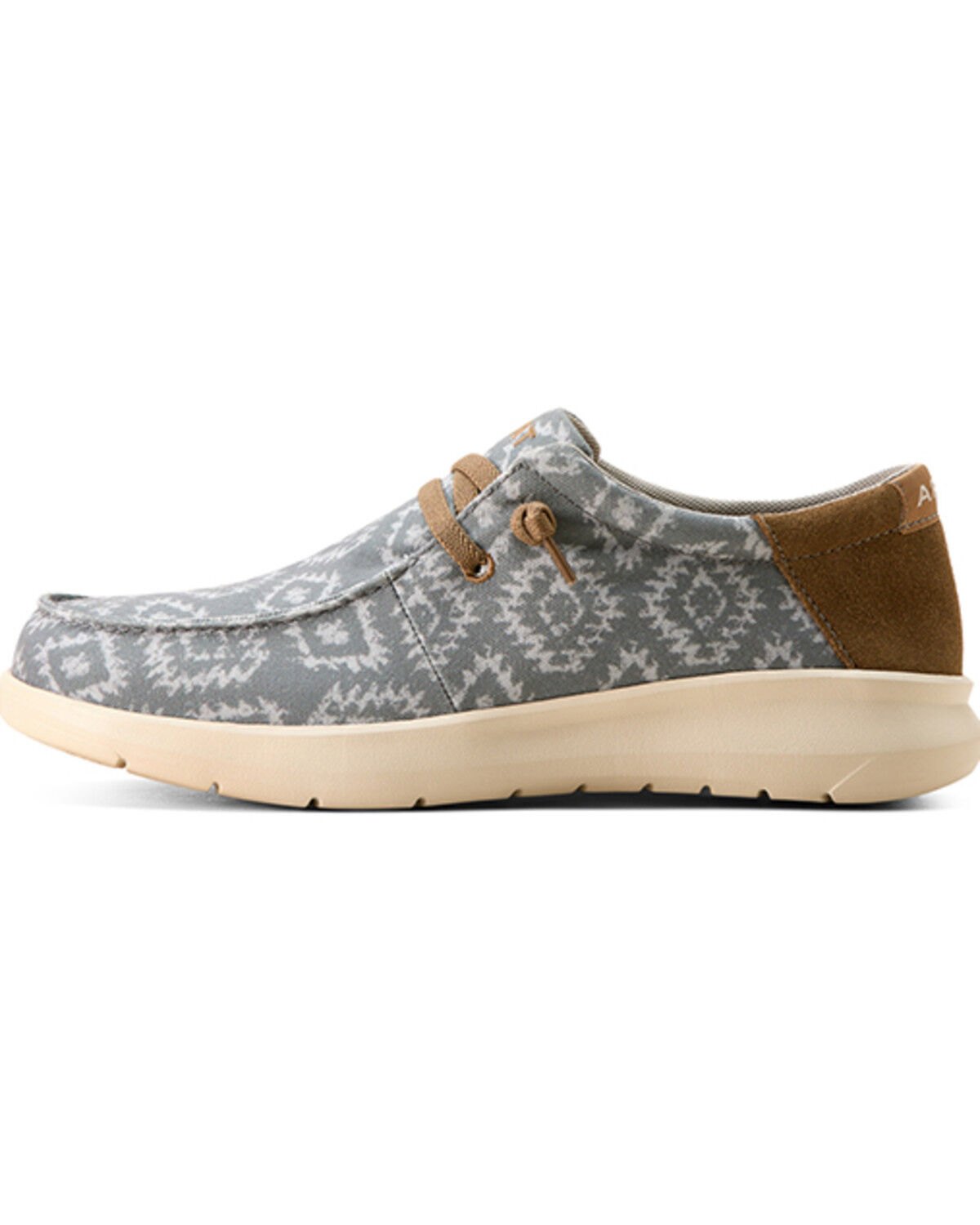Image #2 - Ariat Men's Hilo Southwestern Print Casual Shoes - Moc Toe, Grey, hi-res