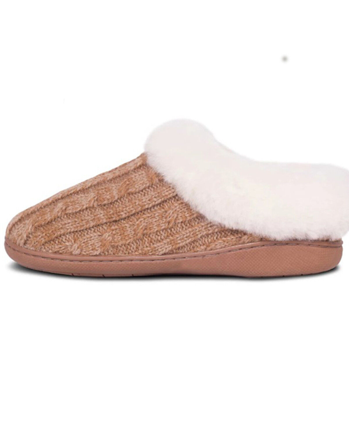 Image #2 - Cloud Nine Women's Crochet Clog Slippers, Chestnut, hi-res