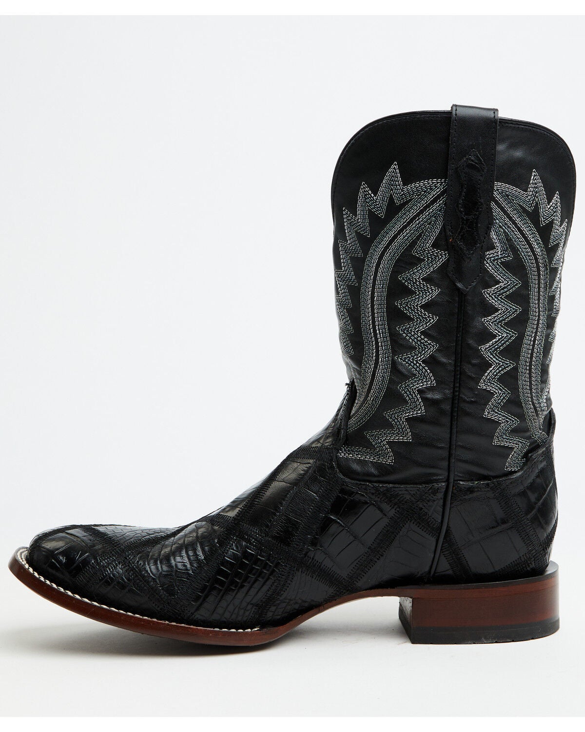 Image #3 - Cody James Men's Exotic American Alligator Western Boots - Broad Square Toe, Black, hi-res