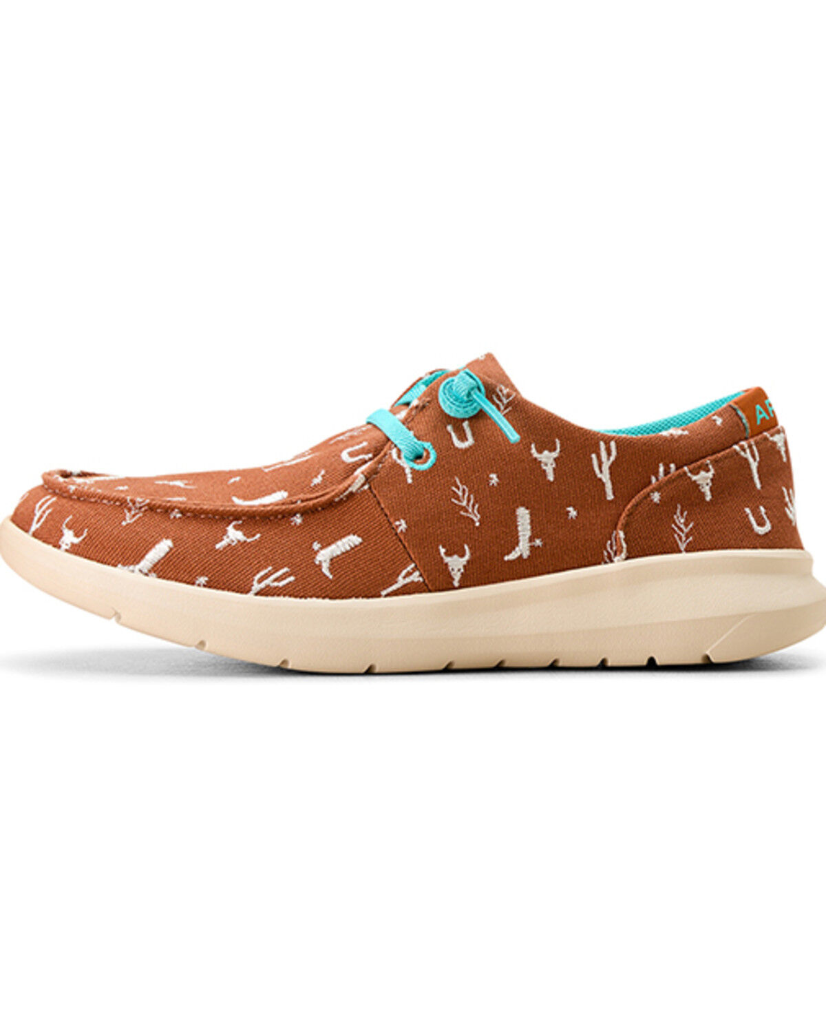 Image #2 - Ariat Women's Hilo Doodle Casual Shoes - Moc Toe, Brown, hi-res