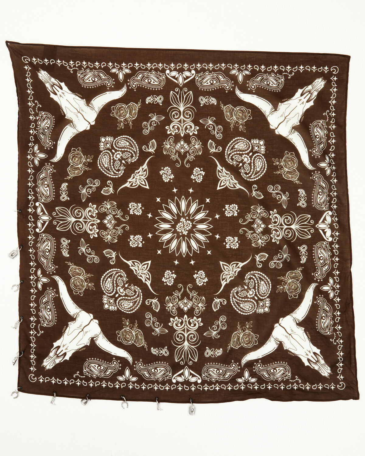 Image #2 - Idyllwind Women's Charmed Rosewood Bandana, Brown, hi-res