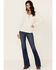 Image #4 - Idyllwind Women's Rolling Meadows Long Sleeve Henley Top , Off White, hi-res