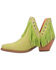 Image #3 - Dingo Women's Fine N' Dandy Leather Booties - Snip Toe, Moss Green, hi-res