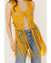 Image #3 - Rock & Roll Denim Women's Crochet Vest, Orange, hi-res