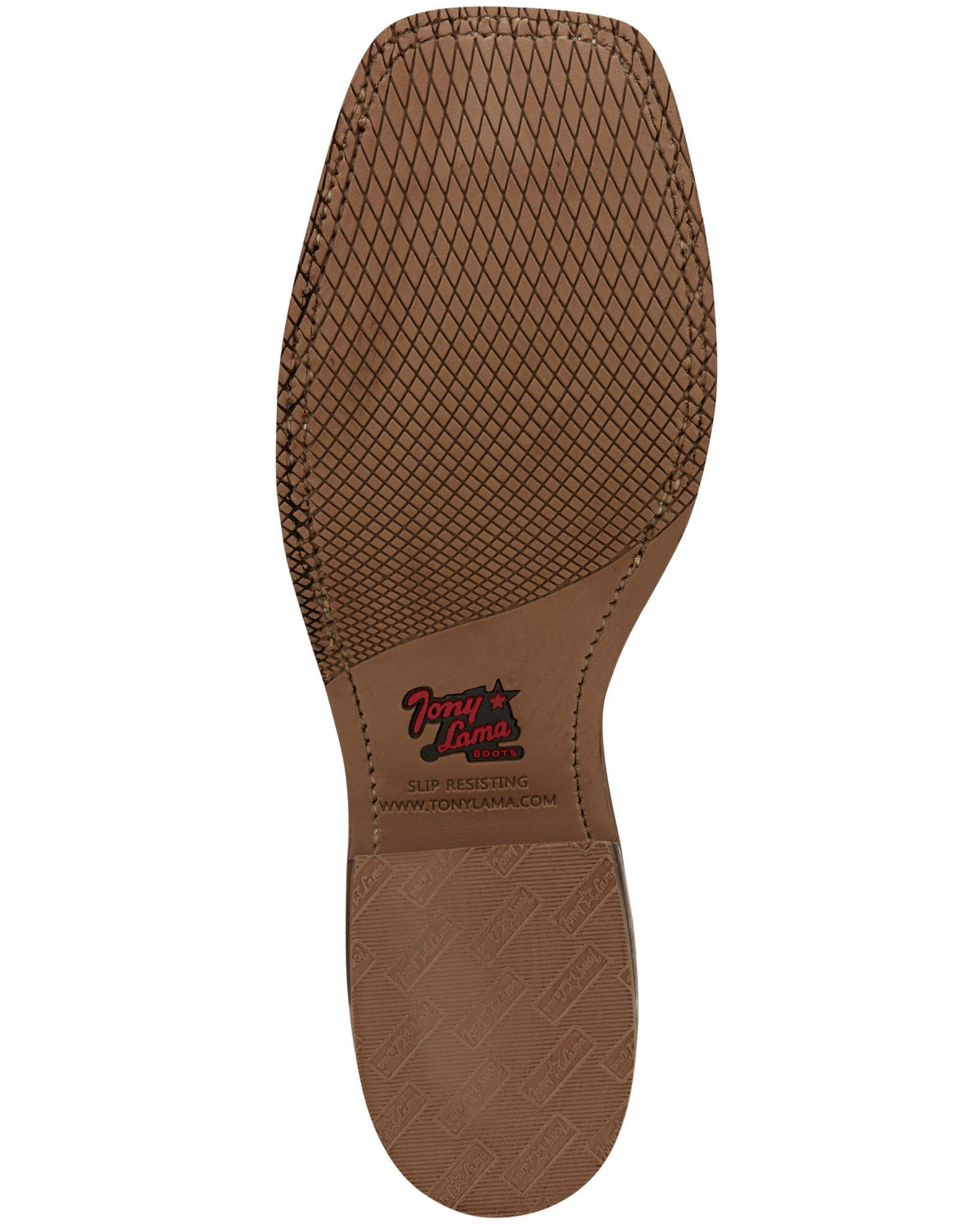 Image #7 - Tony Lama Men's Galan Taupe Western Boots - Broad Square Toe, , hi-res