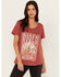 Image #1 - Panhandle Women's Rodeo Short Sleeve Graphic Tee, Red, hi-res