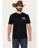 Image #2 - Changes Men's Lone Star Texas Short Sleeve Graphic T-Shirt, Black, hi-res