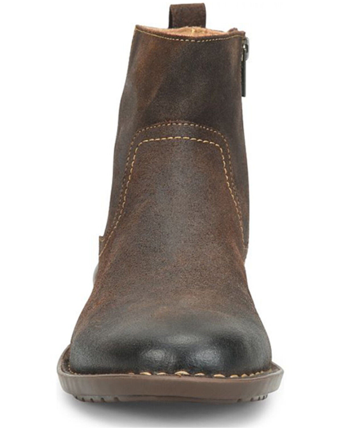 Image #4 - Born Men's Reed Ankle Boots - Round Toe, Chocolate, hi-res