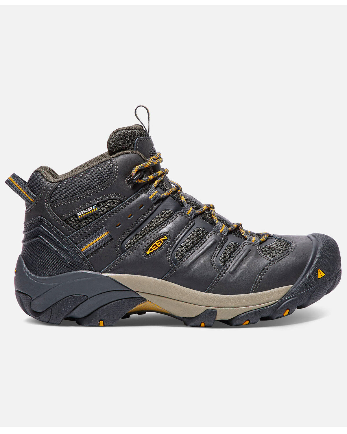 Image #2 - Keen Men's Lansing Waterproof Work Boots - Steel Toe, Black, hi-res
