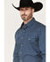 Image #2 - Roper Men's West Made Geo Print Long Sleeve Pearl Snap Western Shirt, , hi-res
