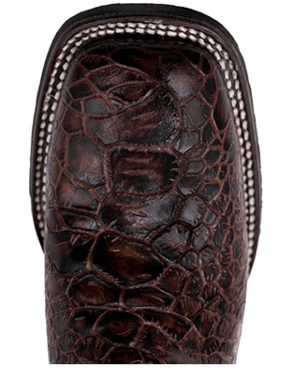 Image #6 - Ferrini Men's Kai Performance Western Boots - Broad Square Toe, Chocolate, hi-res