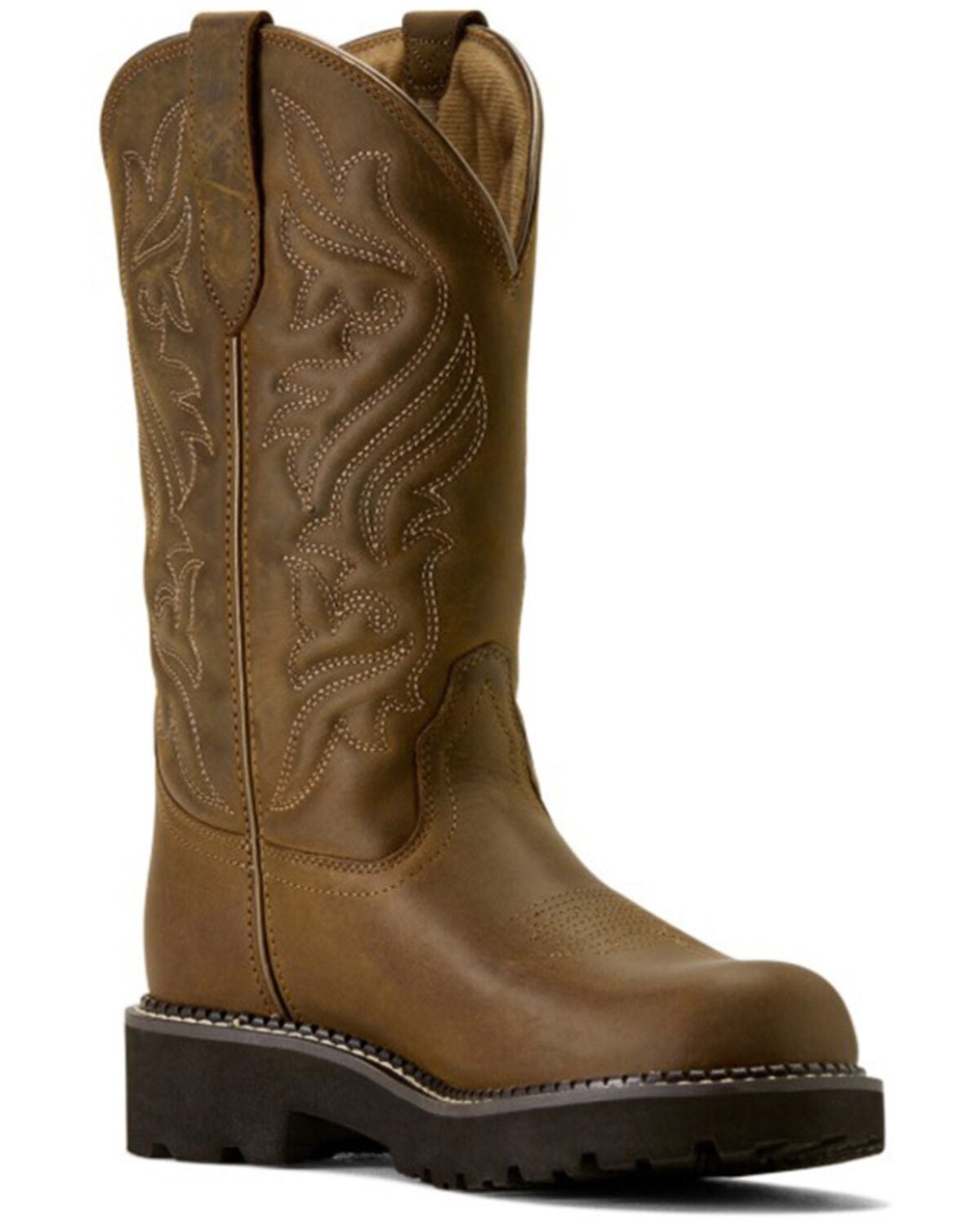 Image #1 - Ariat Women's Fatbaby Dawn Performance Western Boots - Round Toe, Brown, hi-res