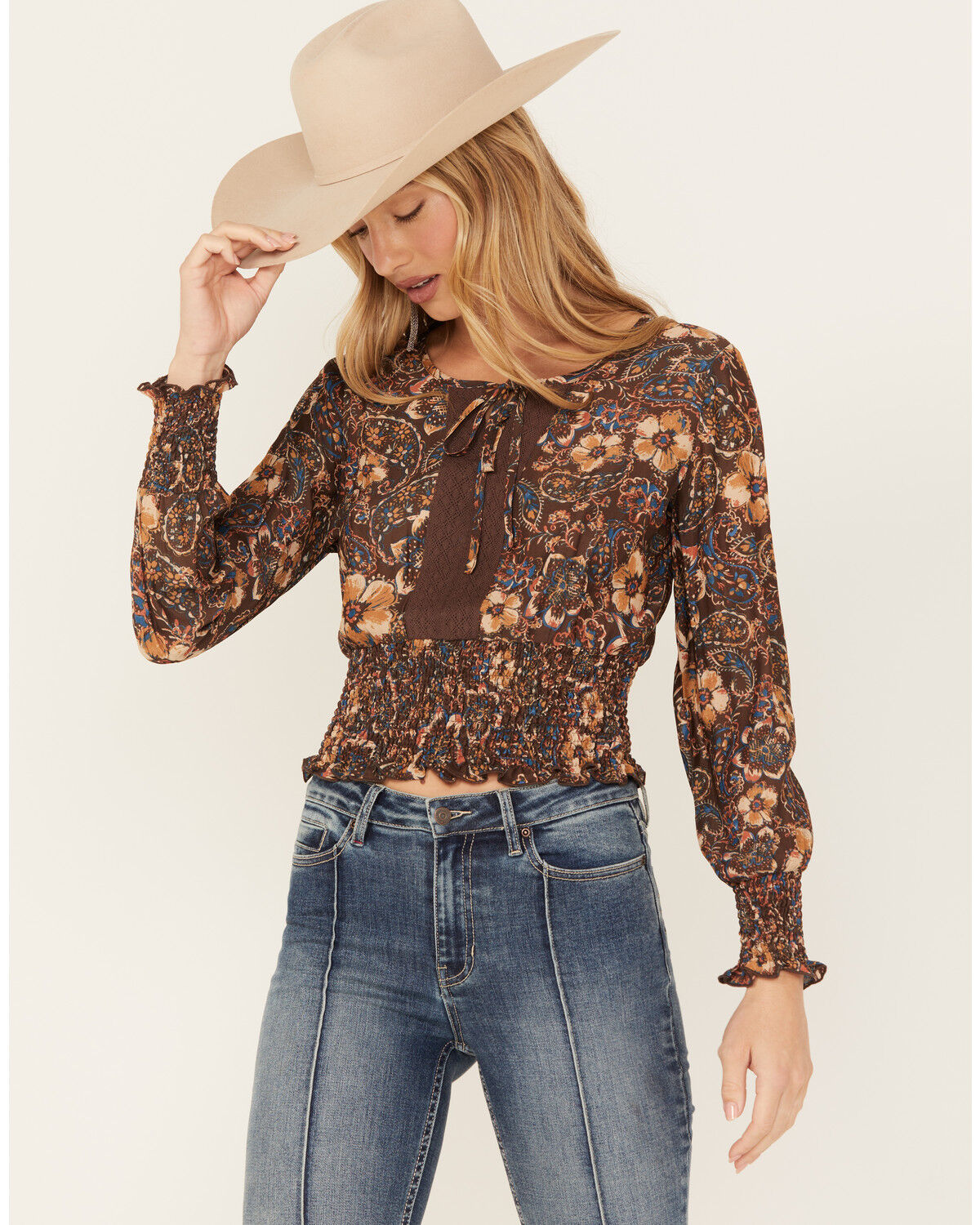 Image #1 - Idyllwind Women's Lula Printed Floral Blouse, , hi-res