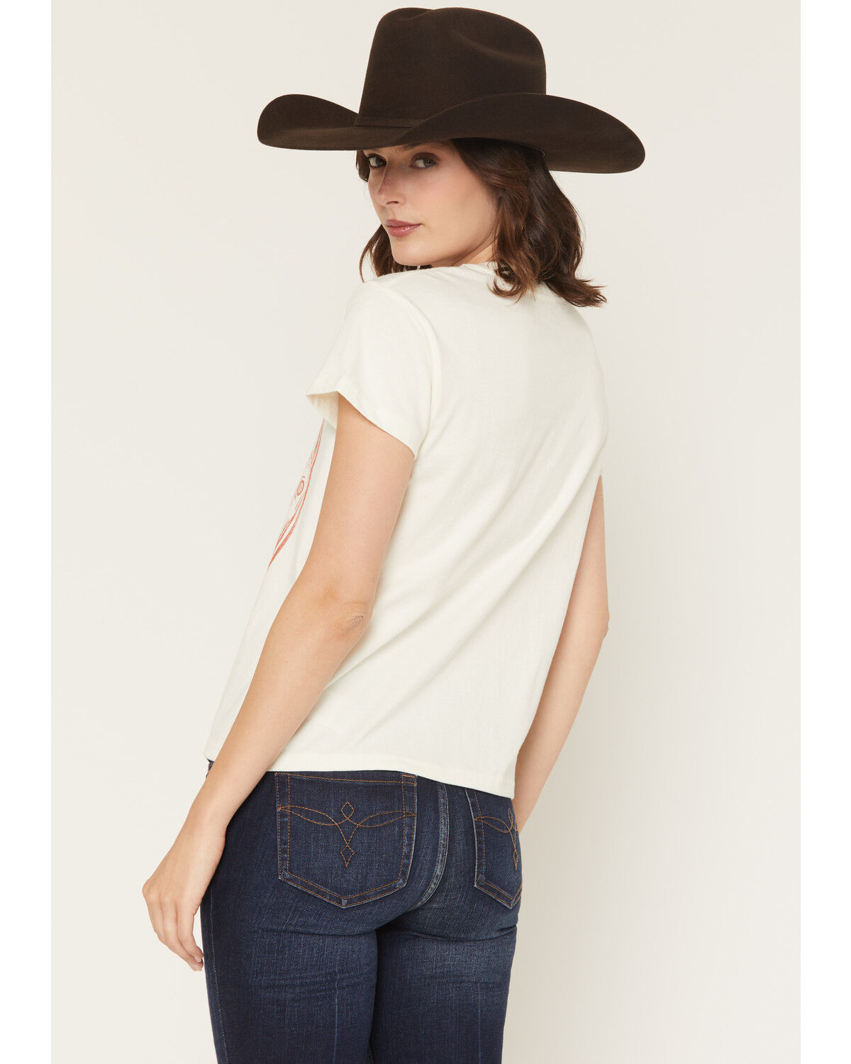 Image #4 - Wrangler Women's Luck Ain't Got Noting To Do With It Short Sleeve Graphic Tee, White, hi-res