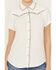 Image #4 - Idyllwind Women's Featherlight Short Sleeve Snap Stretch Western Shirt, Ivory, hi-res