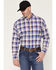 Image #1 - Ariat Men's FR Stanley Plaid Print Long Sleeve Button-Down Work Shirt, White, hi-res