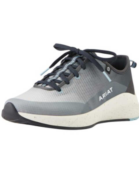 Ariat Men's Shiftrunner Lace-Up Work Sneaker - Round Toe, Grey, hi-res