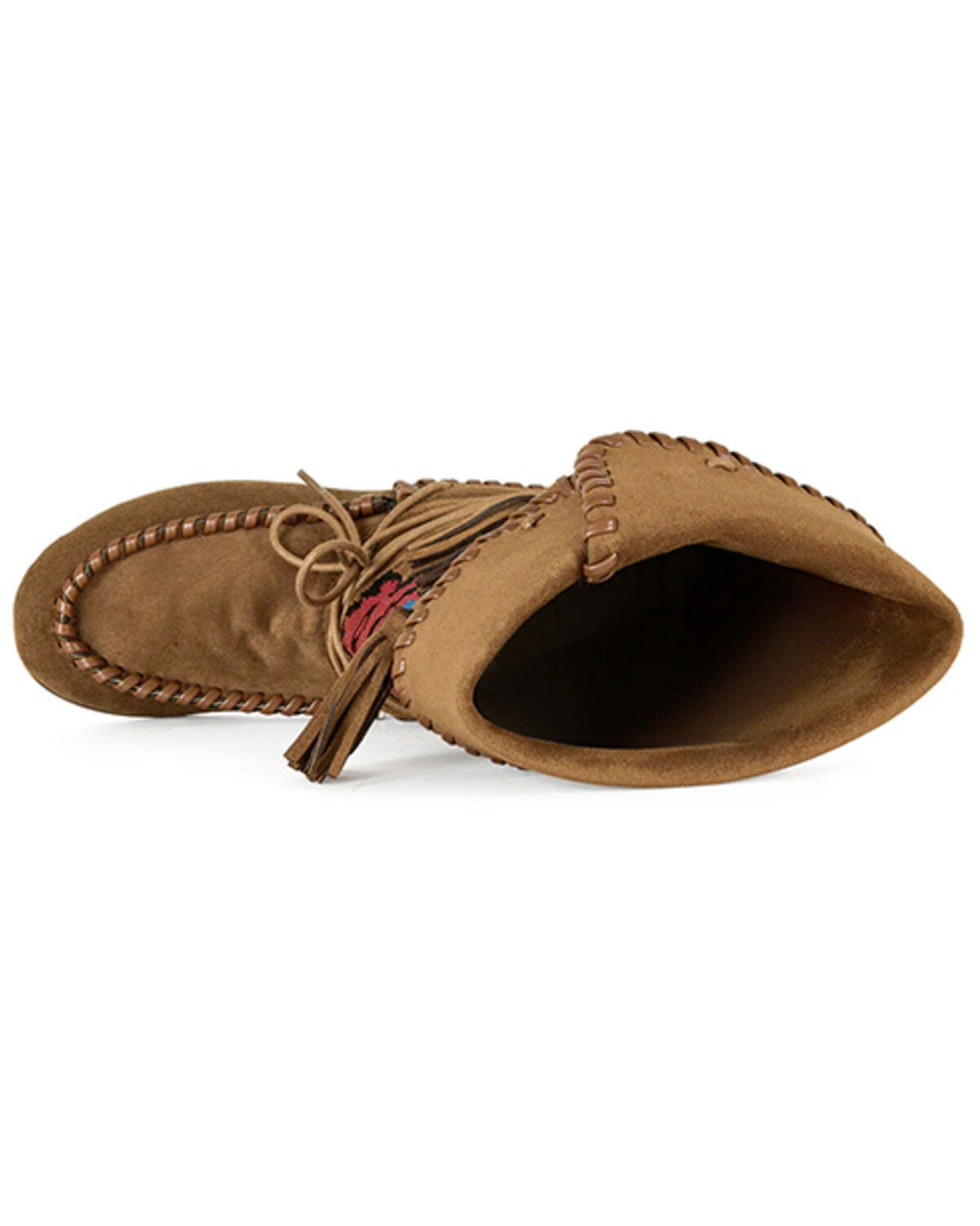 Image #4 - Azalea Wang Women's Weret Moccasin Boots - Moc Toe, Chestnut, hi-res
