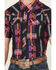 Image #3 - Rock & Roll Denim Men's Boot Barn Exclusive TEK Southwestern Striped Short Sleeve Snap Shirt, Black, hi-res