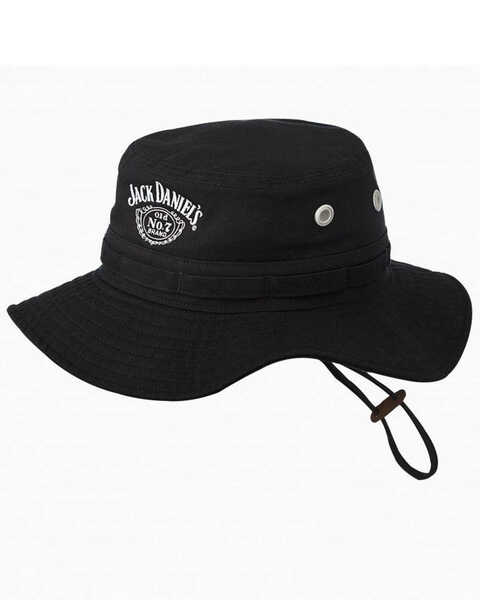  Jack Daniels Men's Twill Boonie Hat , Black, hi-res
