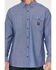 Image #3 - Hawx Men's Chambray Sun Protection Long Sleeve Button-Down Western Shirt , Blue, hi-res