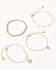 Image #1 - Shyanne Women's Charm Dangle Bracelet Set - 4 Piece, Gold, hi-res