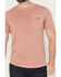 Image #3 - Carhartt Men's Re-Engineered Relaxed Fit Lightweight Short Sleeve Garment Dyed Work T-Shirt, Rose, hi-res