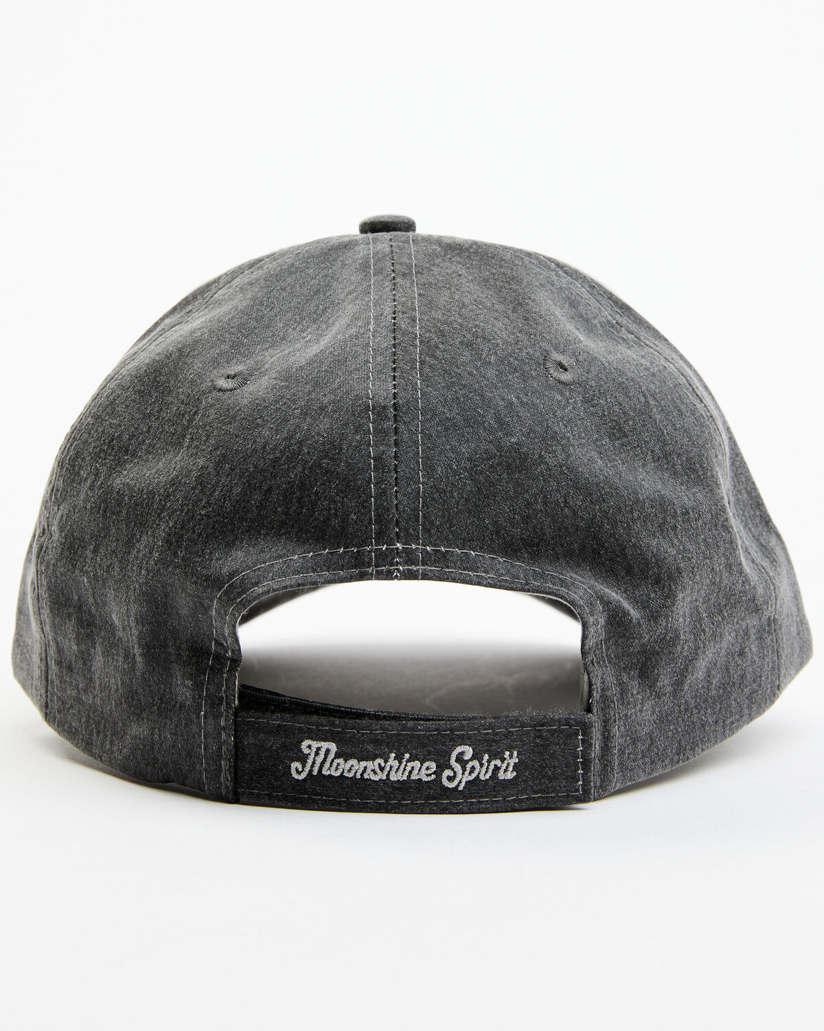 Image #3 - Moonshine Spirit Men's Embroidered Whiskey Life Skull Solid Ball Cap, Grey, hi-res