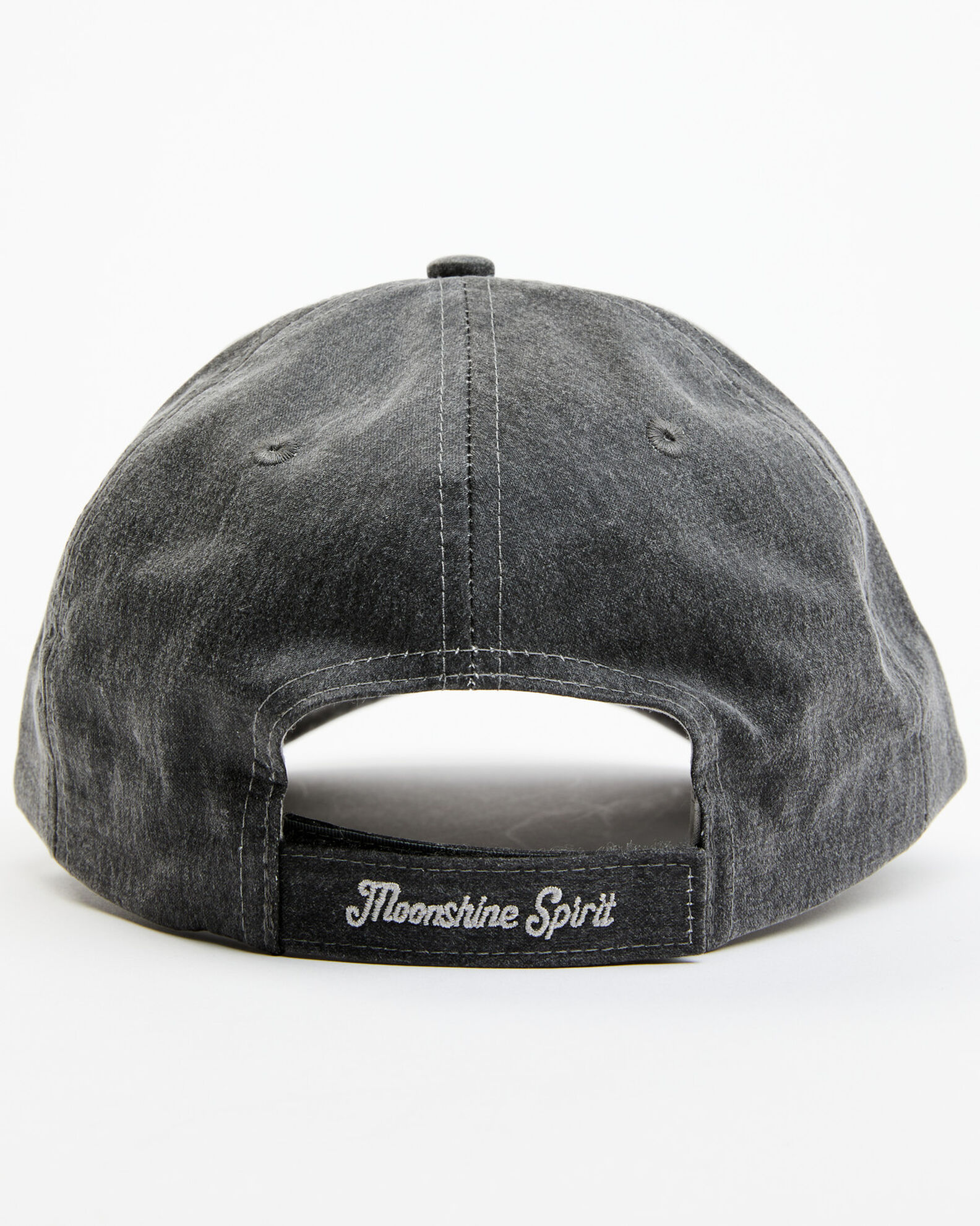 Image #3 - Moonshine Spirit Men's Embroidered Whiskey Life Skull Solid Ball Cap, Grey, hi-res