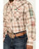 Image #3 - Wrangler Men's Mexico Logo Plaid Print Long Sleeve Snap Western Shirt, Tan, hi-res