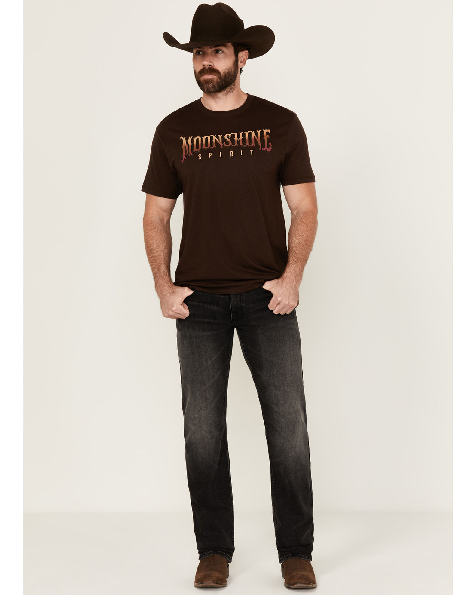 Product Name: Moonshine Spirit Men's Rocky Mountain Black Wash Slim Stretch  Denim Jeans