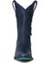 Image #4 - Lane Women's Plain Jane Midi Western Boots - Round Toe, Navy, hi-res