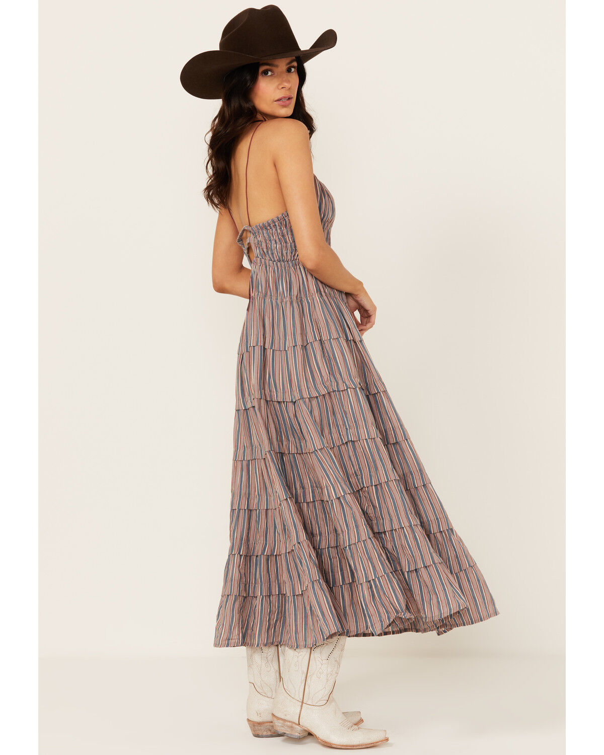 Image #3 - Free People Women's Going Steady Striped Print Midi Dress, , hi-res