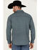Image #4 - Moonshine Spirit Men's Old Fashioned Medallion Print Long Sleeve Pearl Snap Western Shirt, Navy, hi-res