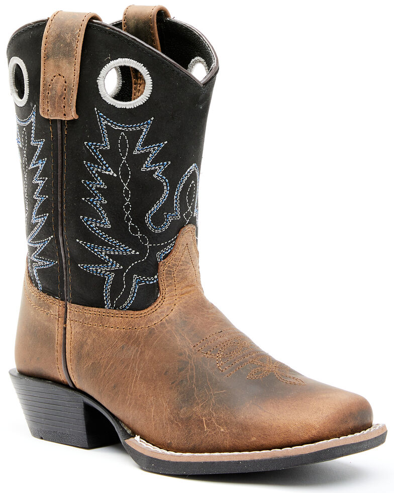 Cody James Boys' Brown Western Boots - Wide Square Toe, Brown, hi-res