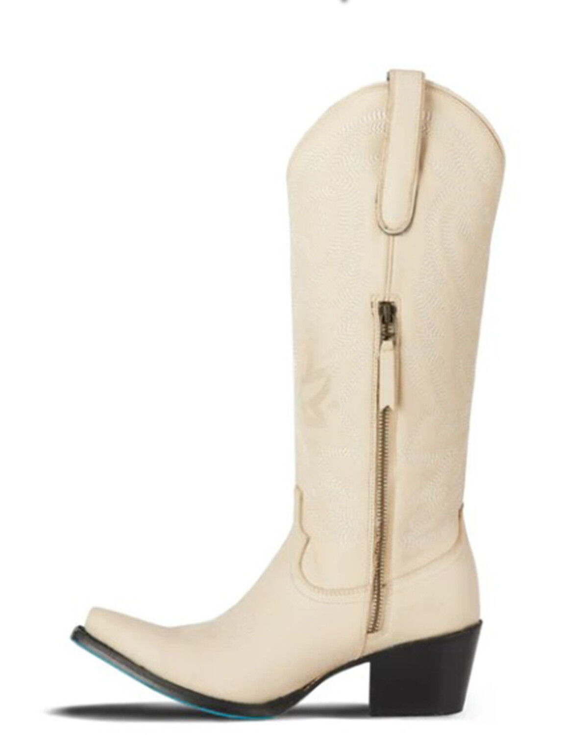Image #3 - Lane Women's Smokeshow Tall Western Boots - Snip Toe, Ivory, hi-res