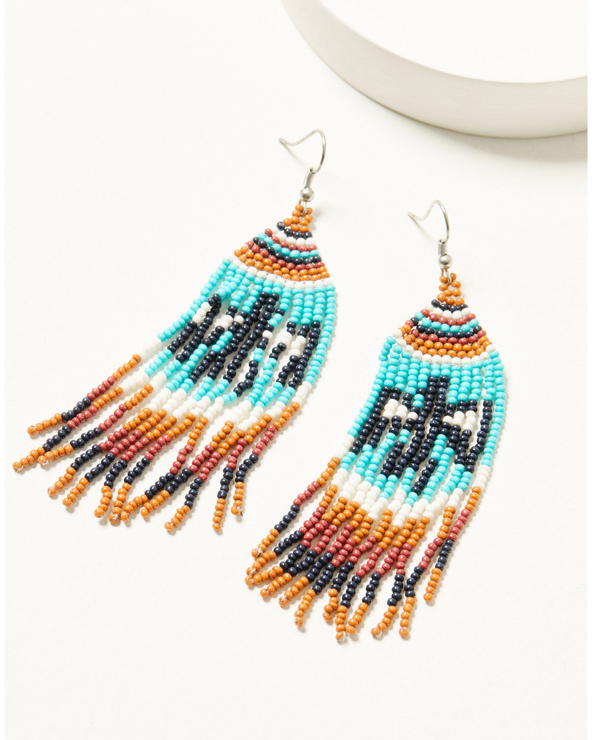 Image #2 - Idyllwind Women's Graylynn Beaded Fringe Earrings, Turquoise, hi-res